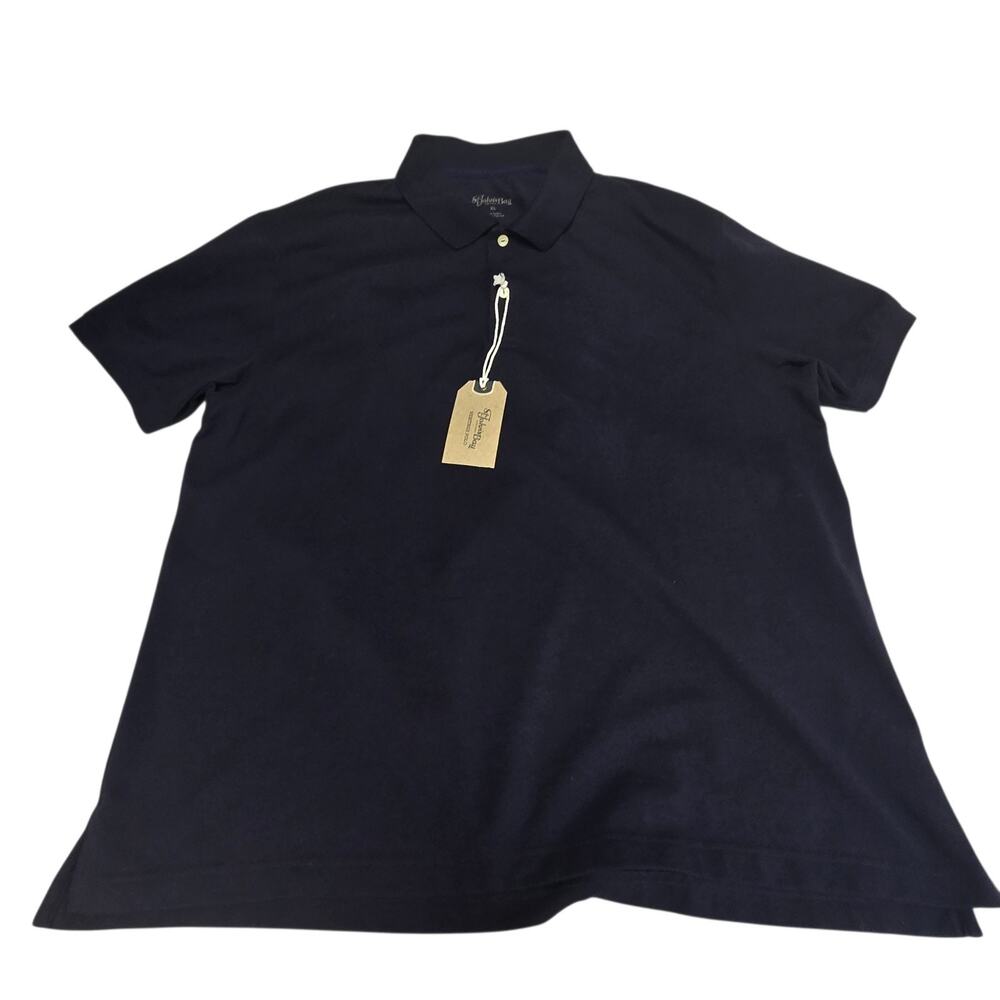 St. Johns Bay Men's Short Sleeves Polo Shirt XL Blue